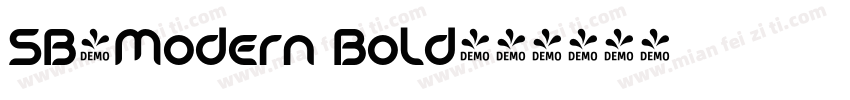 SB-Modern Bold字体转换